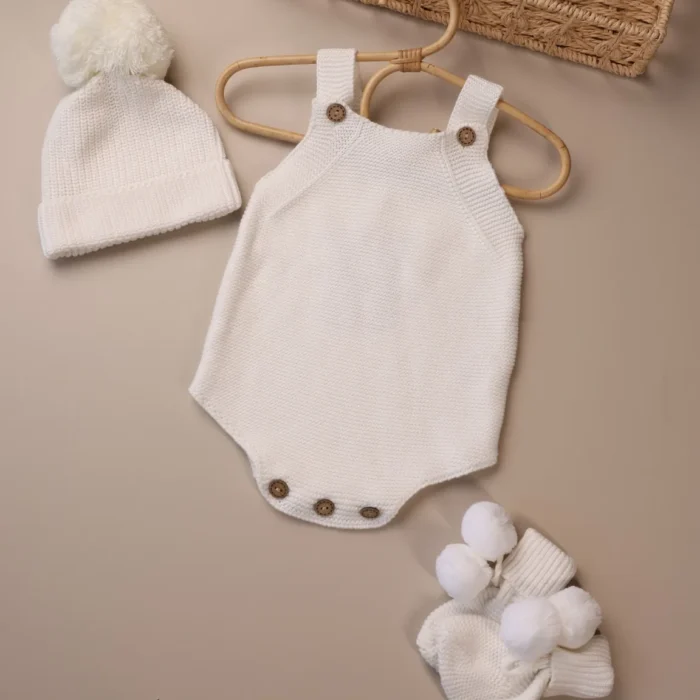 white_knit_romper_set